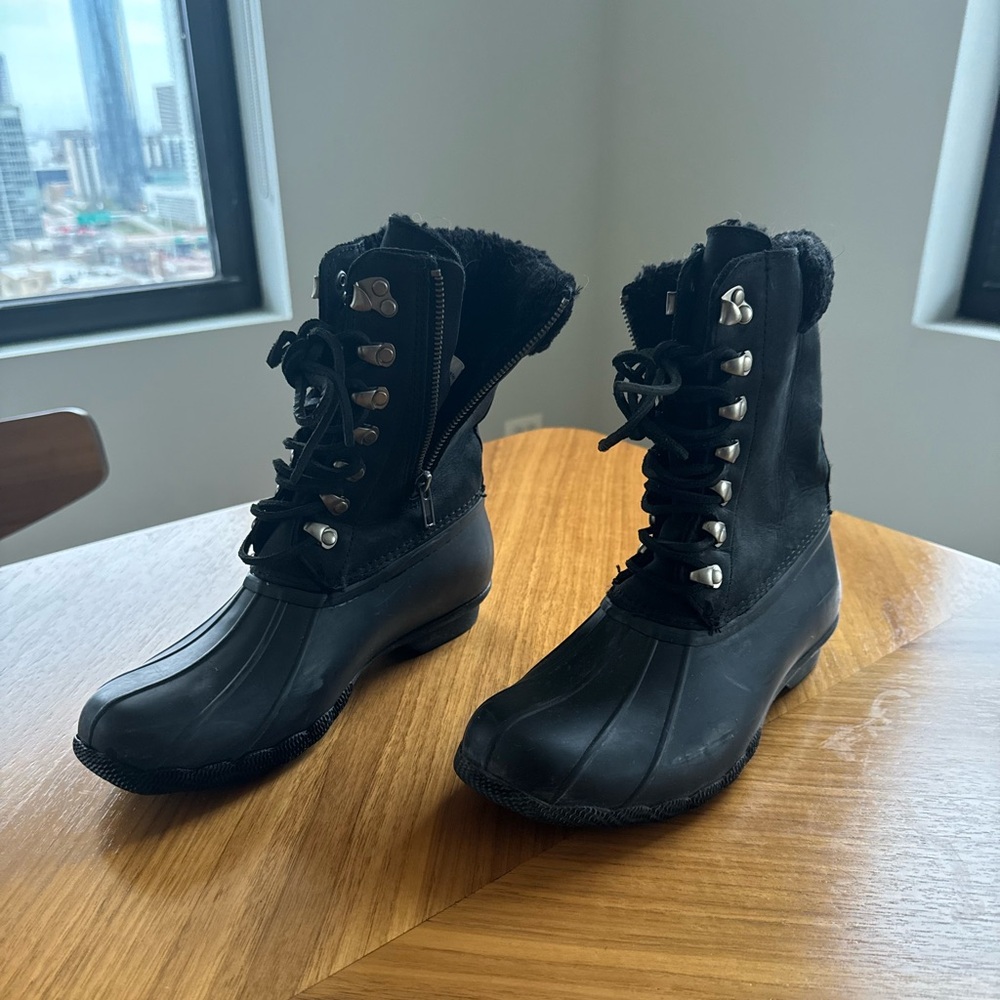 Sperry Winter Rain Boots Size 8